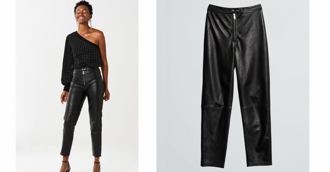 icona pop för gina tricot läderbyxor svart