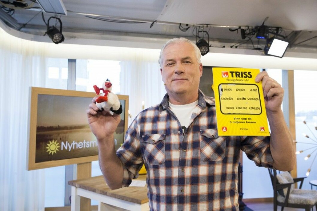 Det är väl ingen som missat att Glenn skrapade triss i tv? Foto Malin Bondeson Det är väl ingen som missat att Glenn skrapade triss i tv? Foto Malin Bondeson