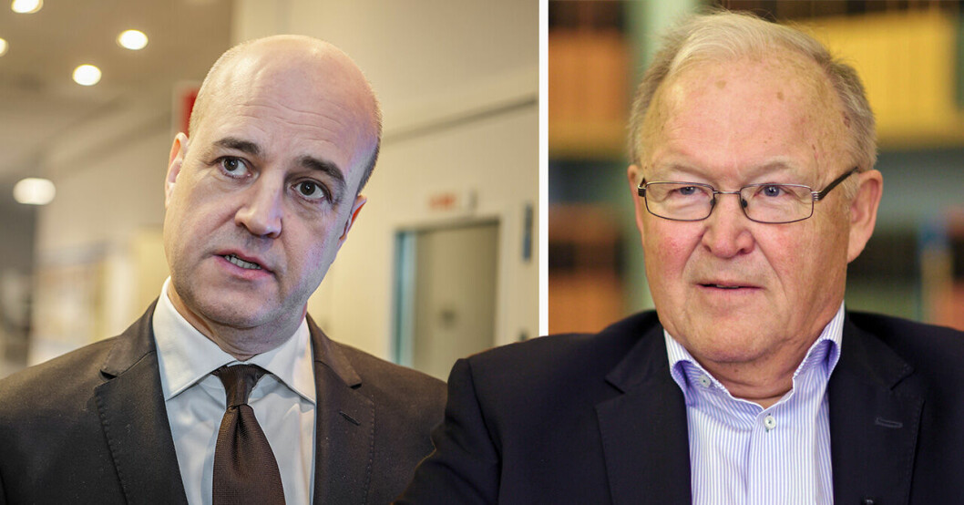 Fredrik Reinfeldt och Göran Persson.