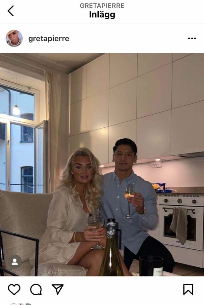 Foto: Instagram Greta Pierre och Homayon