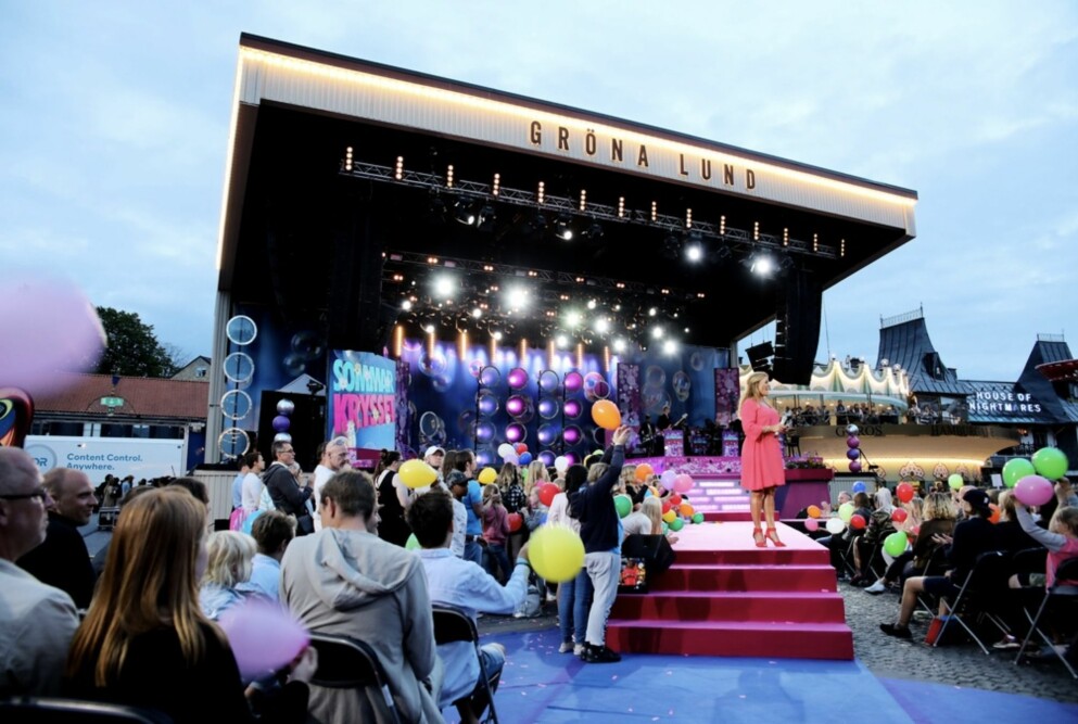 Sommarkrysset på Gröna Lund. Sommarkrysset i full rulle på Gröna Lund