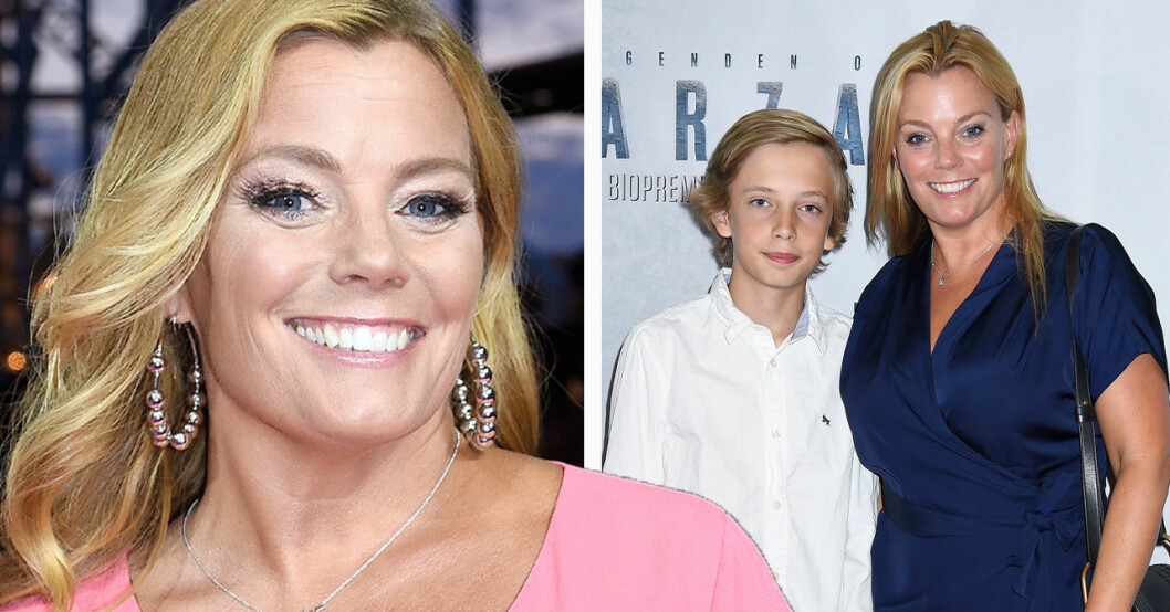 Gry Forssell och sonen Vincent