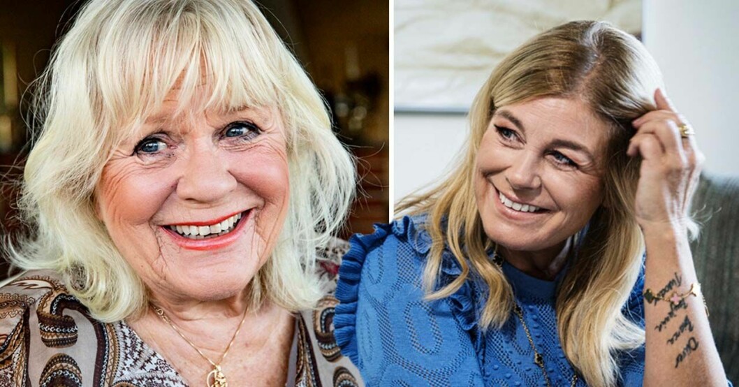 Christina Schollin och Pernilla Wahlgren