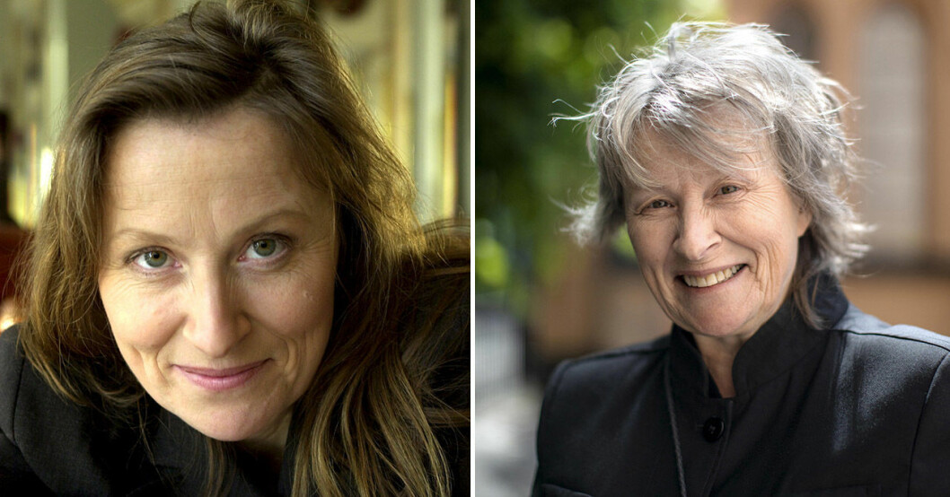 Gunilla Röör 2000 och 2020. Gunilla Röör 2000 och 2020.