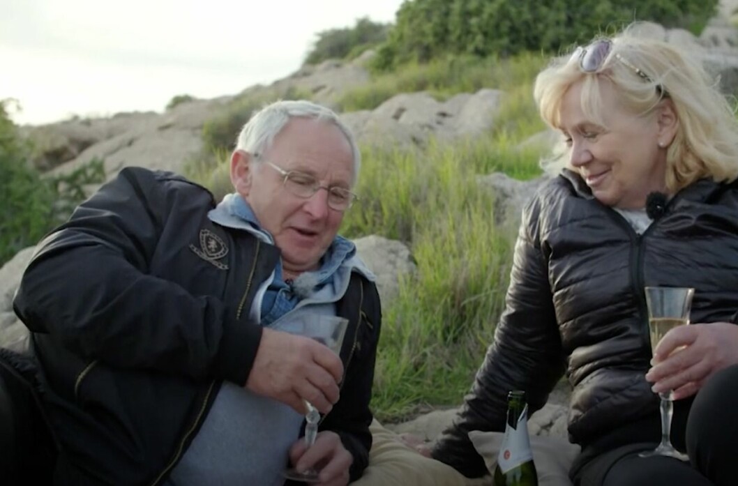 Leif och Gunilla på slutdejt. FOTO: TV4 Bonde söker fru Leif och Gunilla