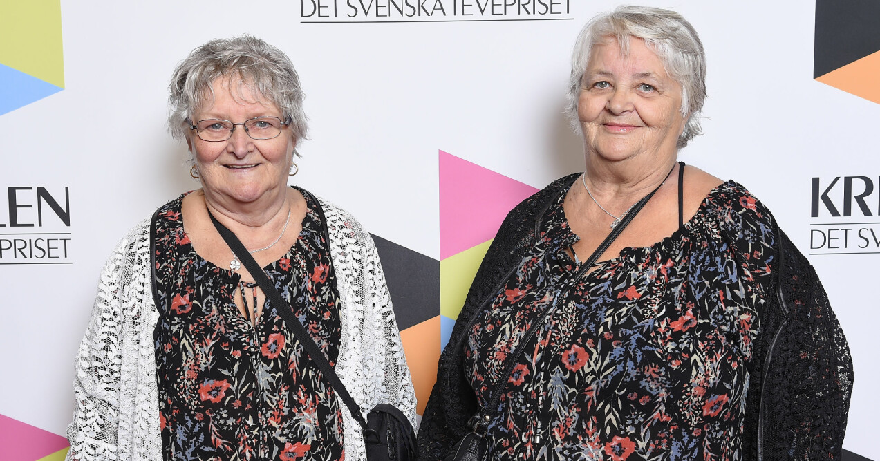 Gunnel och Maritta på Kristallen-galan 2018