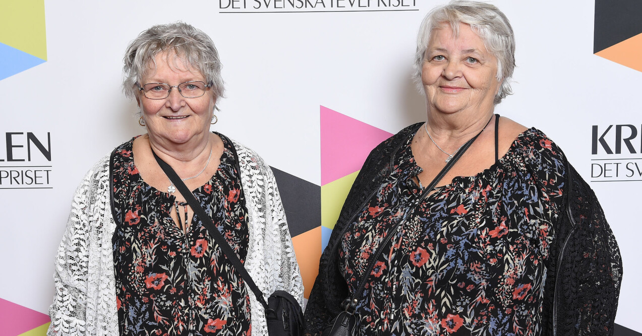 Gunnel och Maritta på Kristallen-galan 2018.
