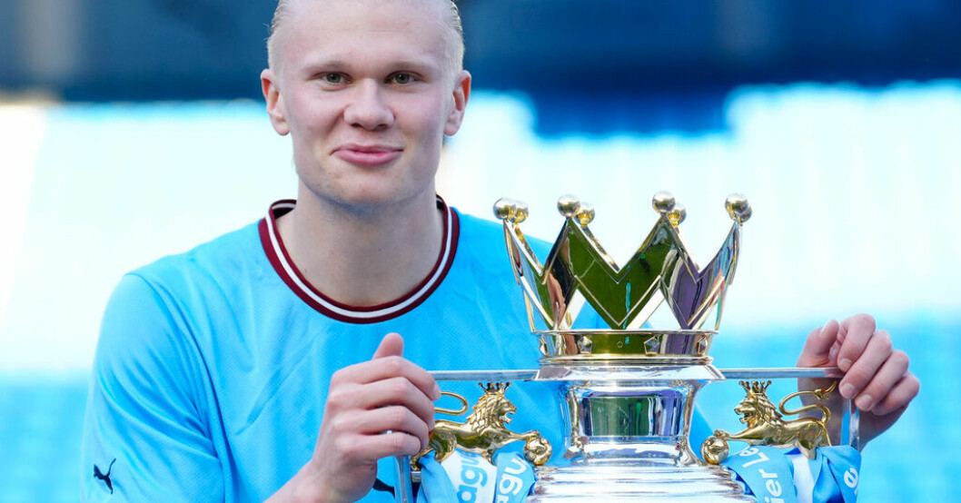 Haalands Manchester City vann Premier League, nu hoppas de på ytterligare två titlar. Haaland: Kommer göra allt för trippeln