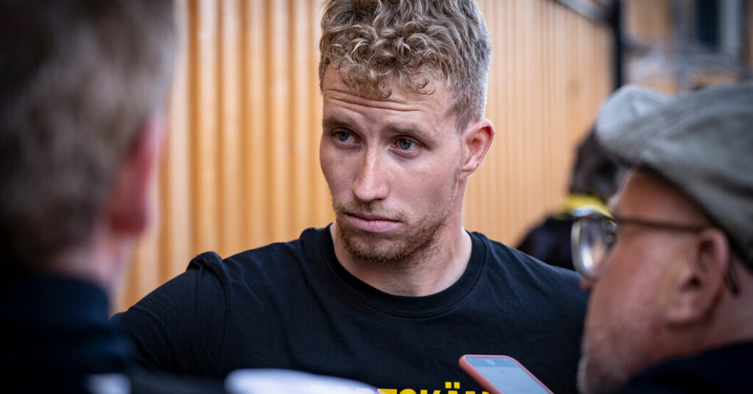 Häckens Samuel Gustafson. Arkivbild. Efter finalbråket: Häcken anmäler Mjällbys sportchef