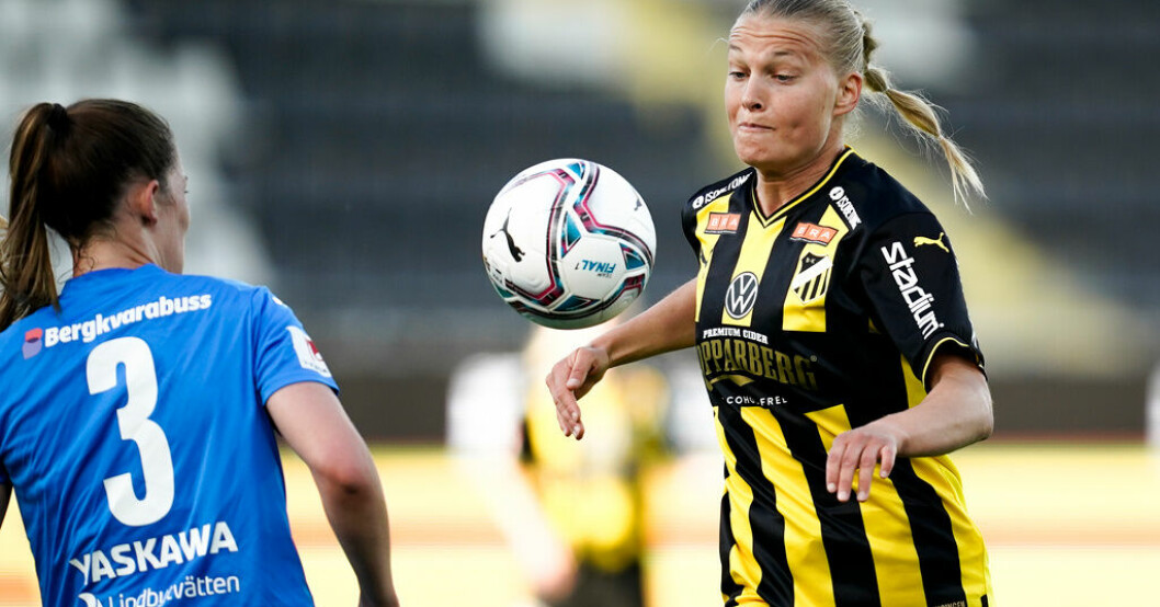 Häckens Stine Larsen missar resten av säsongen. Arkivbild. Häckens anfallsstjärna missar resten av säsongen
