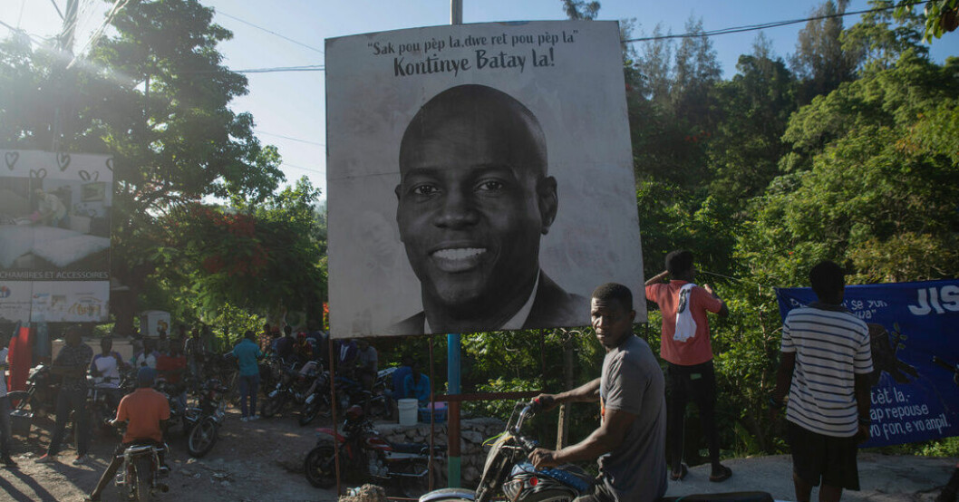 Haitis tidigare president Jovenel Moïse som mördades i juli 2021. Arkivbild. Livstid för inblandning i haitiskt presidentmord
