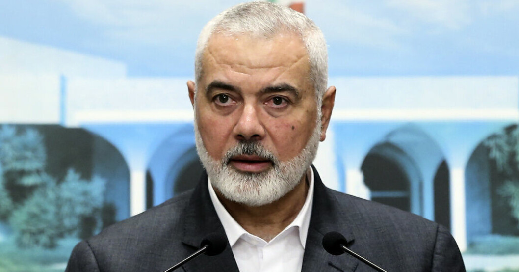 Hamas-ledaren Ismail Haniyeh är på besök i Libanon. Arkivbild. Hamas och Hizbollah har hållit möte i Beirut