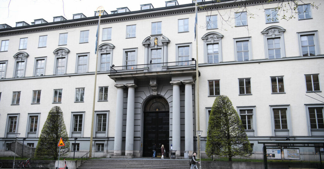 Handelshögskolan i Stockholm. Arkivbild. Handelshögskolan har tröttnat på glädjebetyg