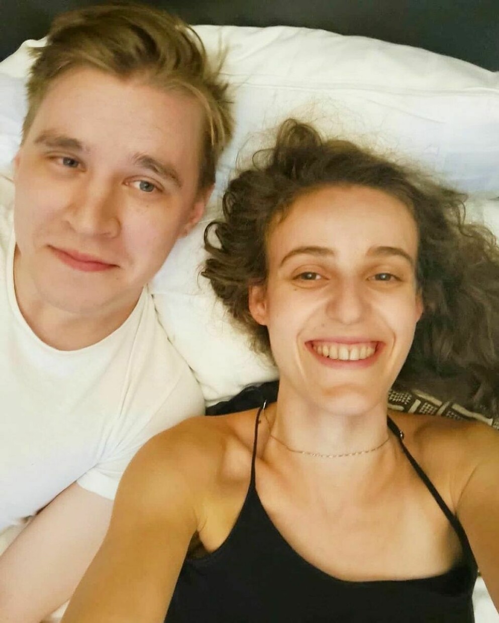 Hanna Bergwall och pojkvännen. Hanna och pojkvänn
