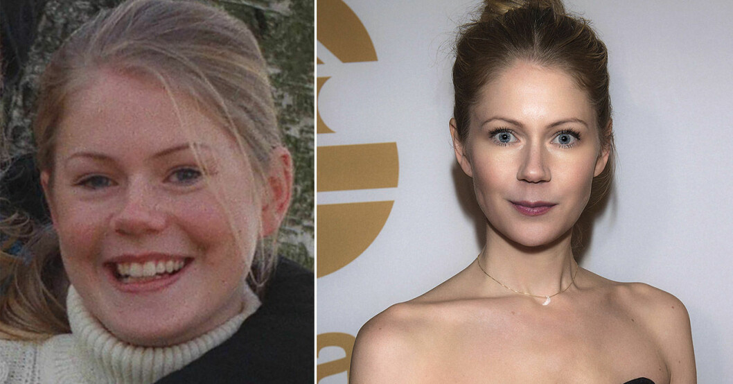 Hanna Alström 1997 och 2018. Hanna Alström 1997 och 2018.