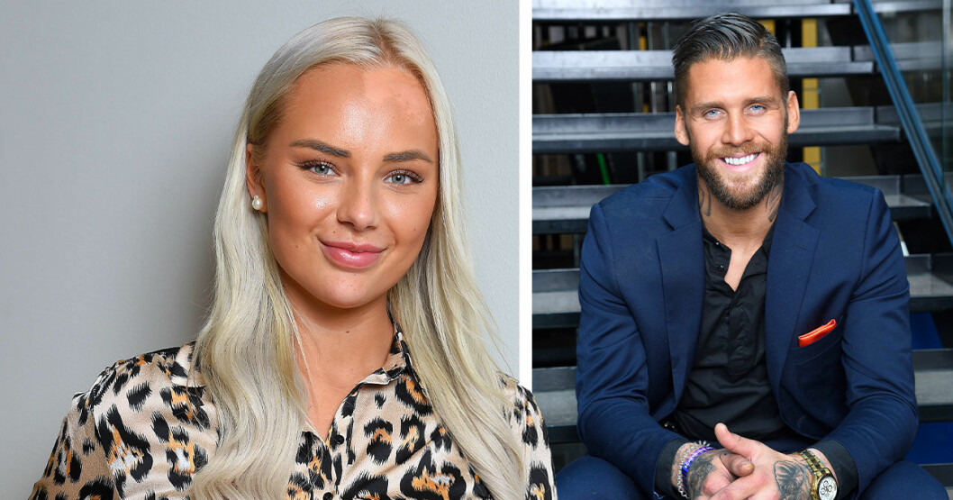 Hanna och Bachelor-Simon. <strong>Foto: TT.</strong> Hanna Bodelson om relationen med bachelorn Simon Hermansson