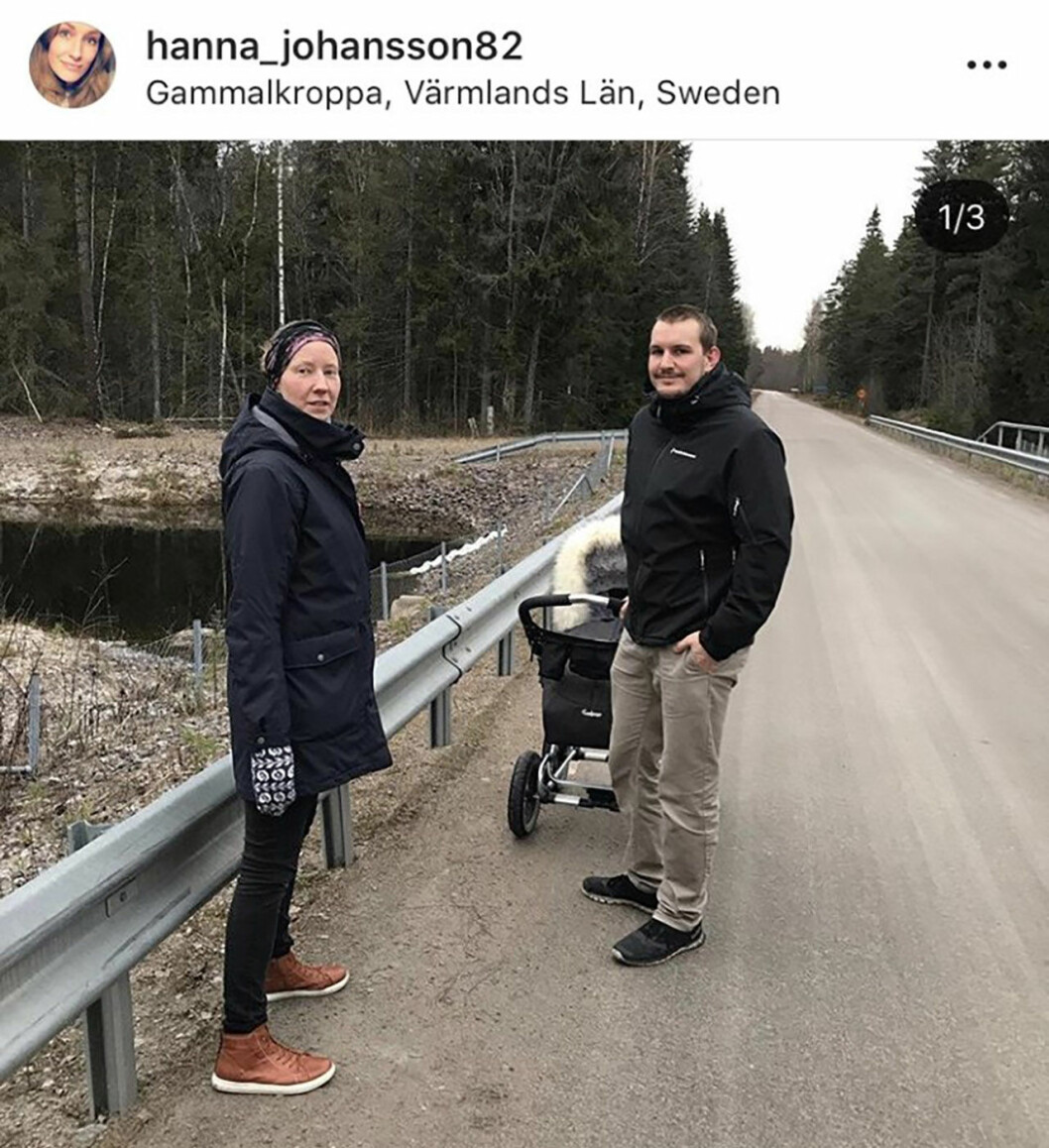 Hanna Johansson med sin sambo. <strong>Foto: Instagram.</strong> Big Brother-Hanna Johansson med sin sambo.