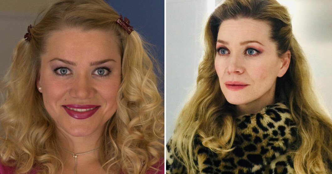 Hanna Norman i tv-såpan Nya Tider 2000 och hur hon ser ut i dag. Hanna Norman.
