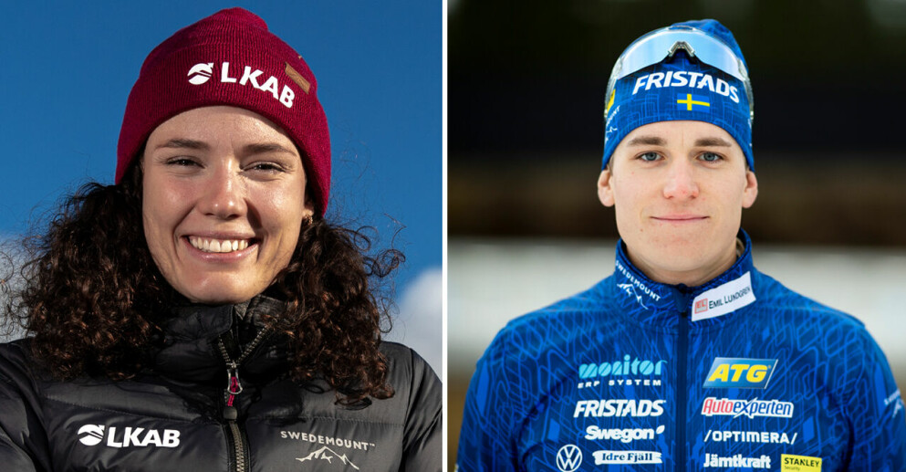<strong>Hanna Öberg och Martin Ponsiluoma är båda från skidfamiljer.</strong> Hanna Öberg och Martin Ponsiluoma.