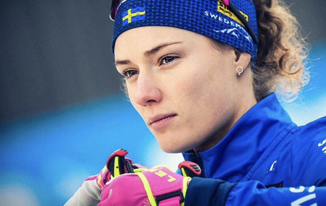<strong>Hanna Öberg tycker hela samhället fokuserar på hur kvinnor ser ut och vad de väger.</strong> Hanna Öberg, skidskytt.
