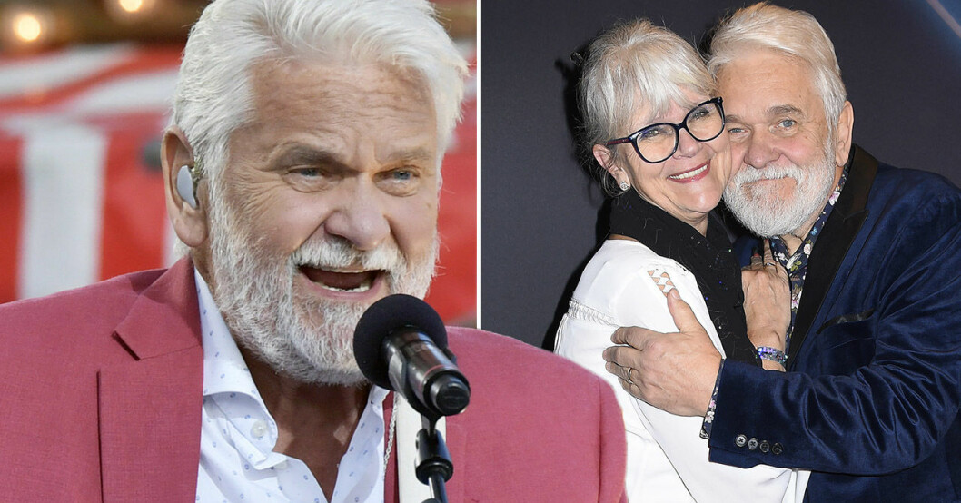 Hasse och Monica. Hasse ”Kvinnaböske” Andersson och frun Monica.