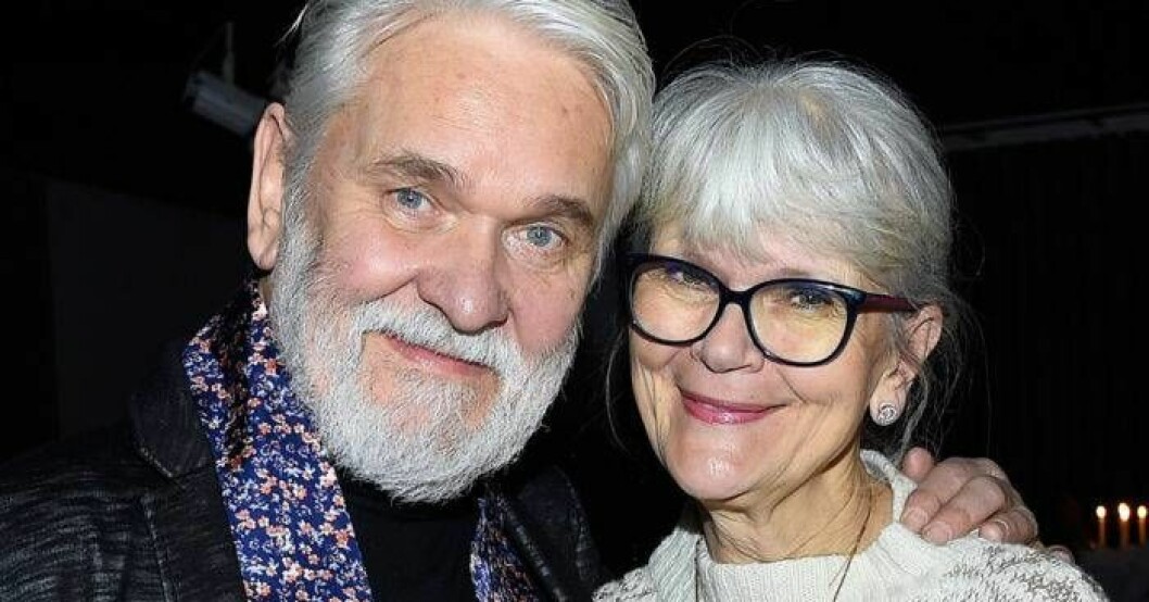 Hasse Andersson med hustrun Monica. Hasse ”Kvinnaböske” Andersson med frun Monica.