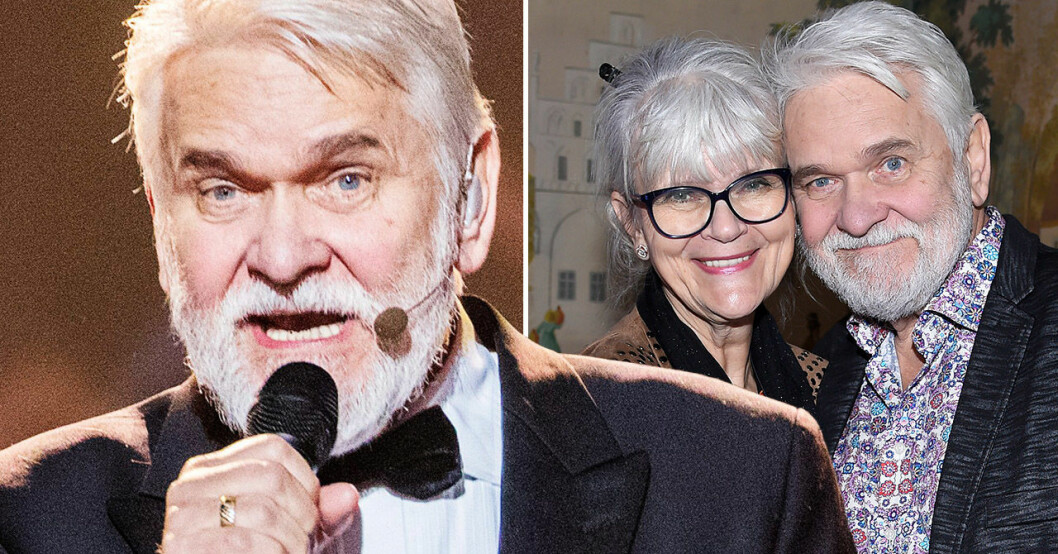 Hasse ”Kvinnaböske” Andersson och frun Monica.