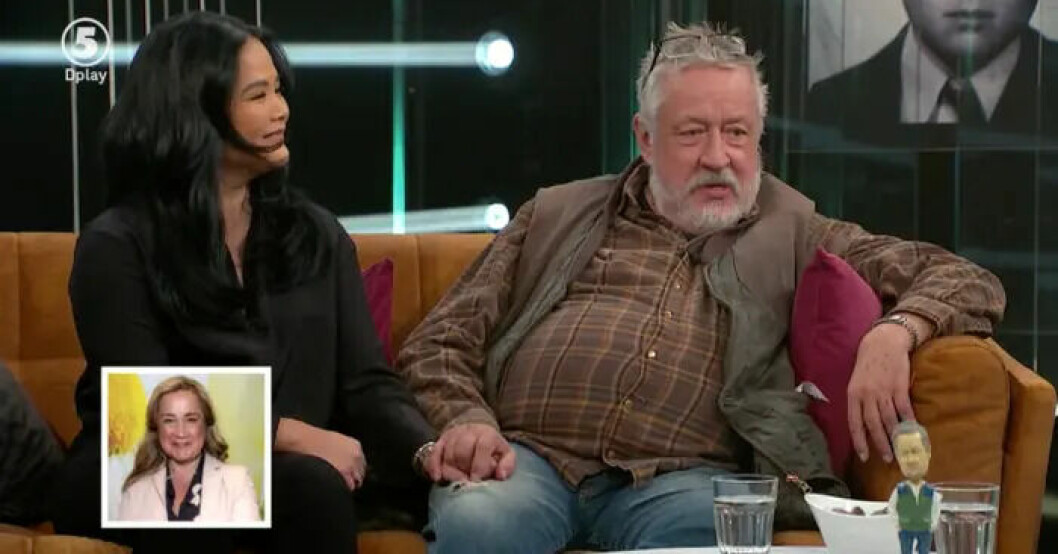 Leif GW Persson och dottern Hedda Larsson medverkade i TV5:s Här är ditt liv 2019. Leif GW Persson och dottern Hedda Larsson.