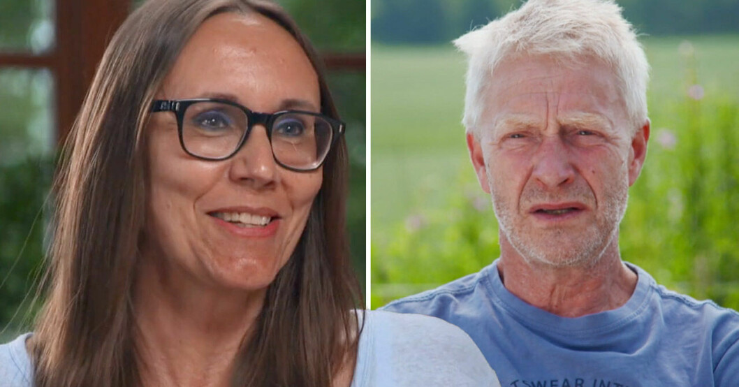 Heidi Skedebäck och Pär Eric ”Peja” Nilsson i Bonde söker fru 2021.