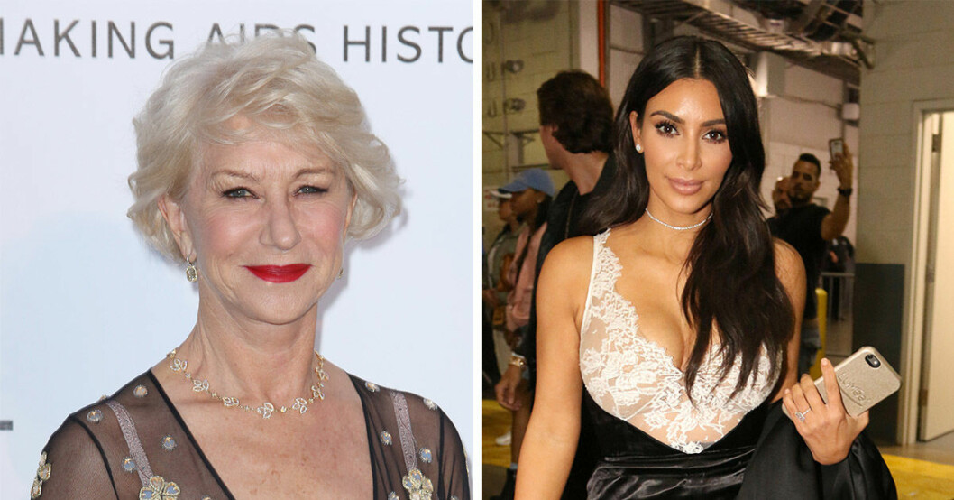 Helen Mirrens hyllning till Kim Kardashian: "Jag älskar skamlösa kvinnor"