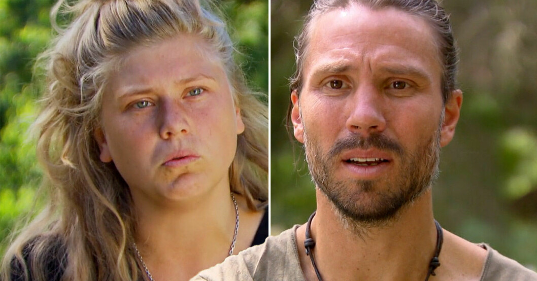 Helena Hedqvist och Daniel Tholén i Farmen 2021.