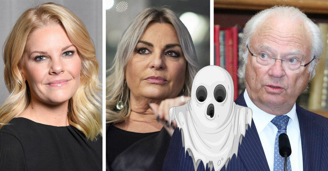 Camilla Backman, Helena Hysén och Carl XVI Gustaf tror på spöken