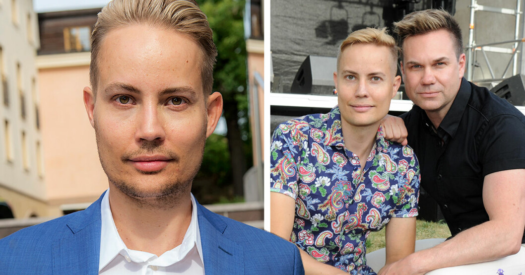 Pihlblad med maken Henrik Alsterdal.