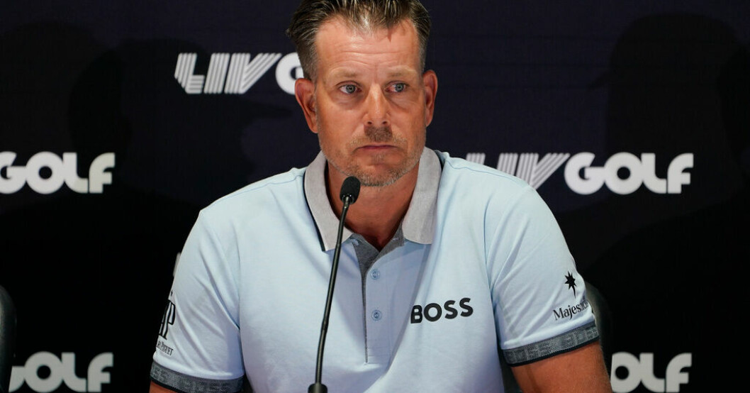 Henrik Stenson bötfälls av Europatouren. Arkivbild. Stenson bötfälls för spel på LIV-touren