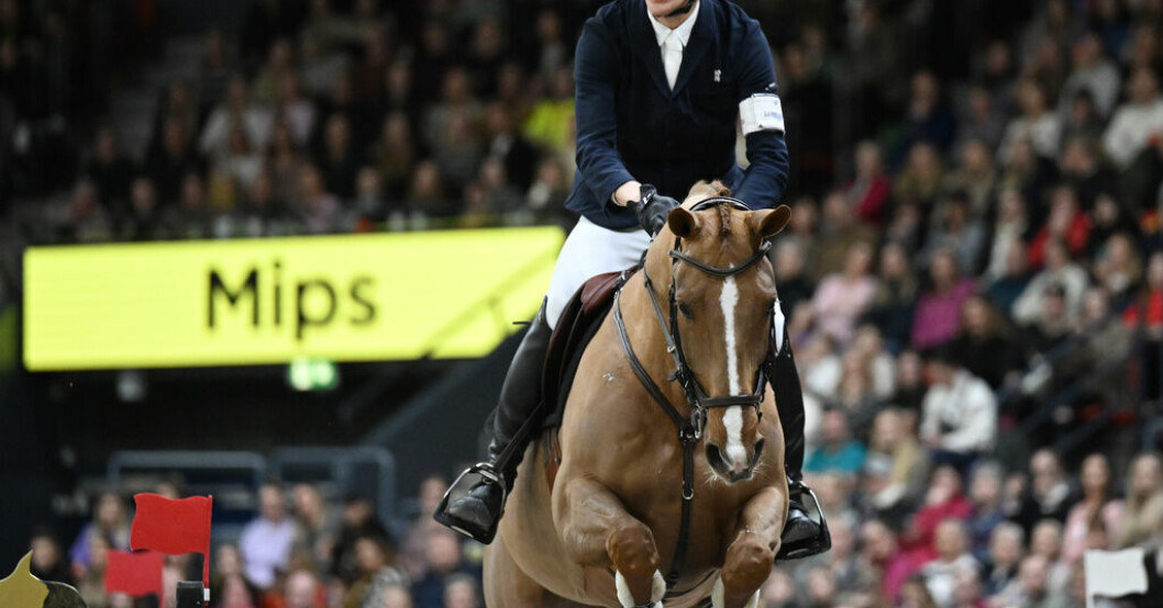 Henrik von Eckermann ligger trea i världscupfinalen i hoppning. Arkivbild. von Eckermann tappade ledningen i Omaha