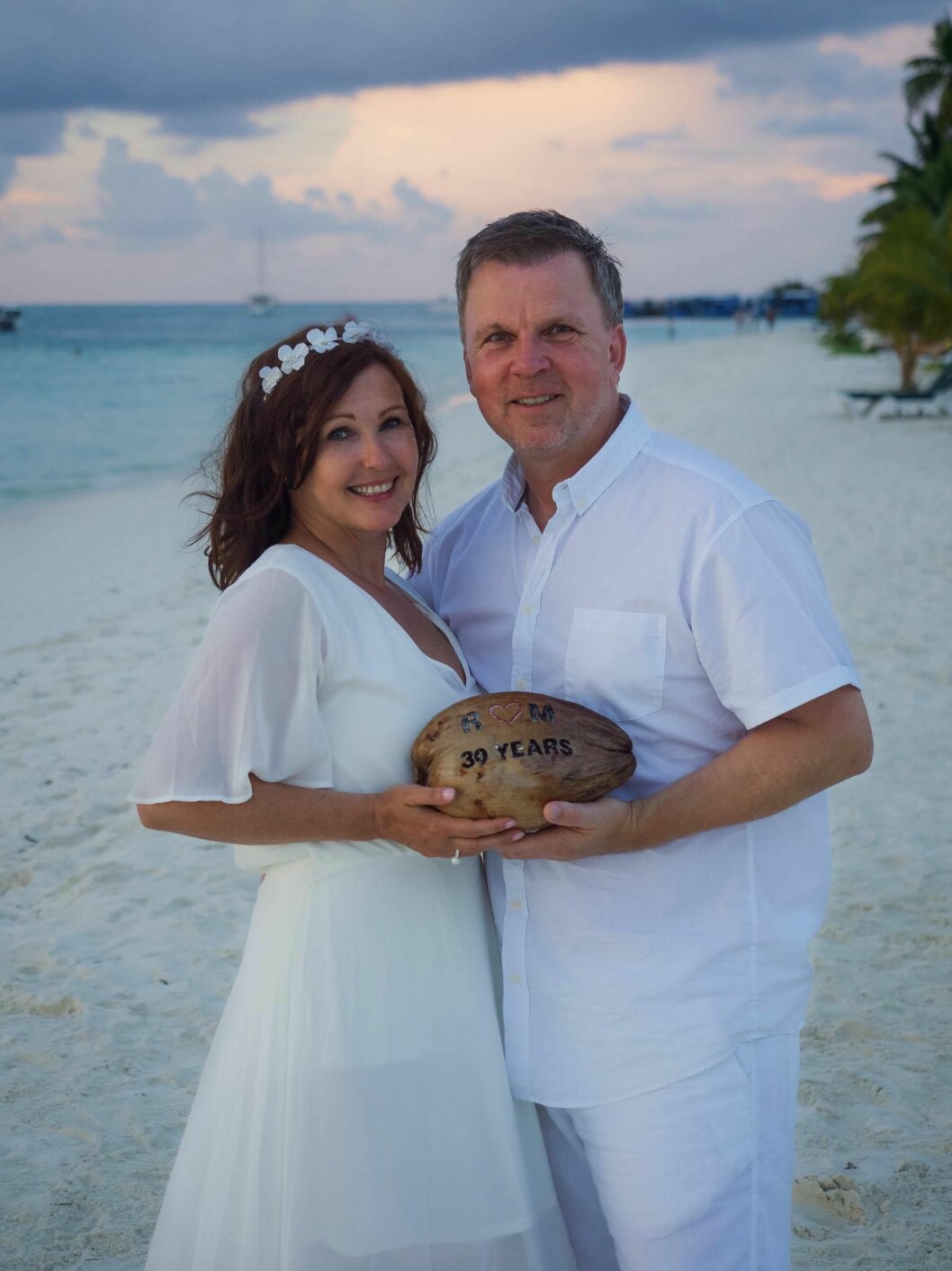 Nygifta paret Marie och Richard Herrey.