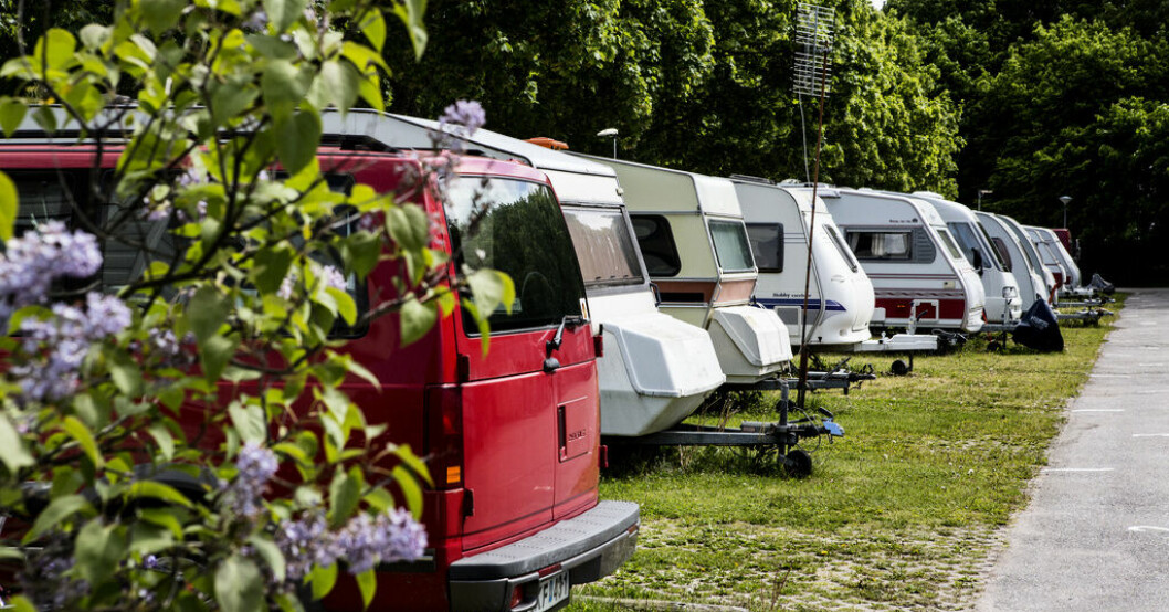 Högt campingtryck inför sommaren. Arkivbild. Svag krona fyller svenska campingar