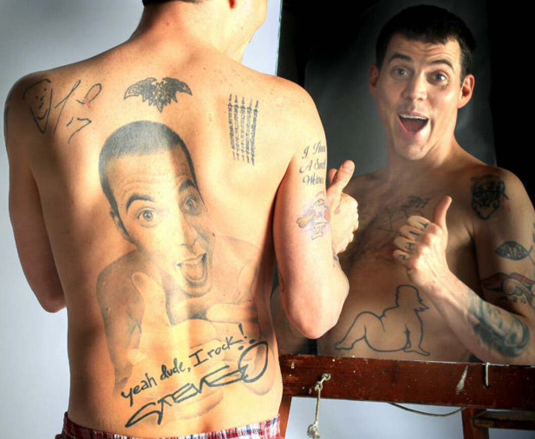 Foto: <a href="http://http-::www.dopetattoos.com:wp-content:uploads:2013:01:steve-o-tattoo-of-himself">Dope tattoos</a> http-::www.dopetattoos.com:wp-content:uploads:2013:01:steve-o-tattoo-of-himself