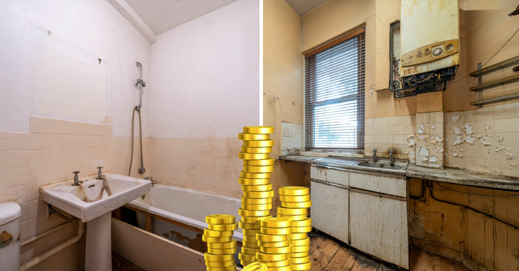 Radhuset är fallfärdigt men säljs för tio miljoner kronor.