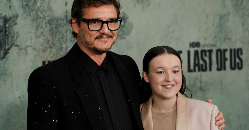 Huvudrollsinnehavarna Pedro Pascal och Bella Ramsey vid premiären av "The last of us". Arkivbild. "The last of us" mest sedda HBO-serie