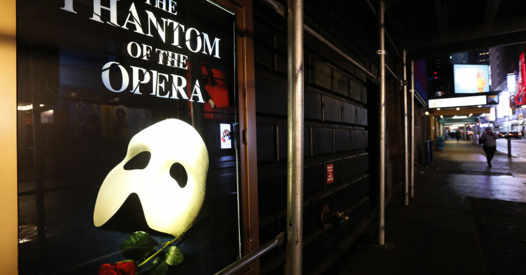 I 35 år har "Fantomen på operan" spelats på Majestic Theatre i New York. Arkivbild. Efter 35 år – "Fantomen" lämnar Broadway