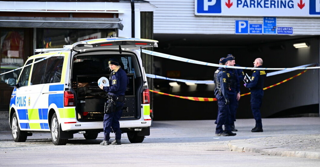 I april förra året sköts en man till döds i ett parkeringshus i Karlshamn. Arkivbild. 15 års fängelse för mord i parkeringshus