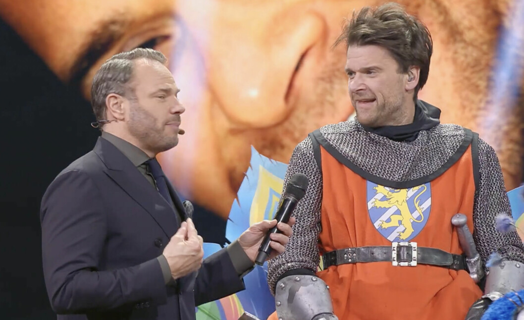 I fredagens avsnitt av <span class=" italic" data-lab-italic_desktop="italic">Masked singer</span> återförenas humorduon David Hellenius och Peter Magnusson i tv-rutan efter många år. I fredagens avsnitt av Masked singer återförenas humorduon David Hellenius och Peter Magnusson i tv-rutan efter många år.