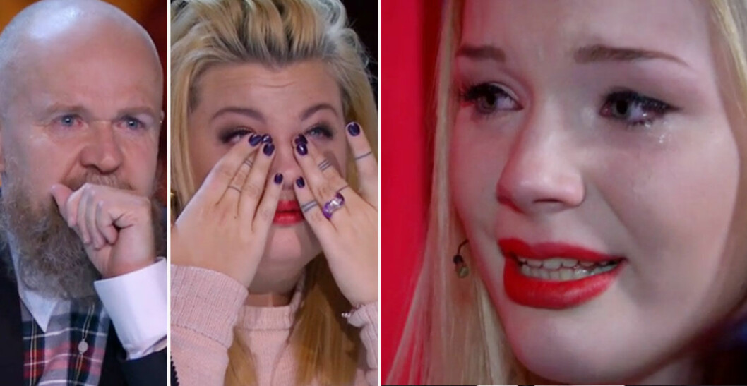 Tårarna forsade i “Talang”. Foto: TV4
