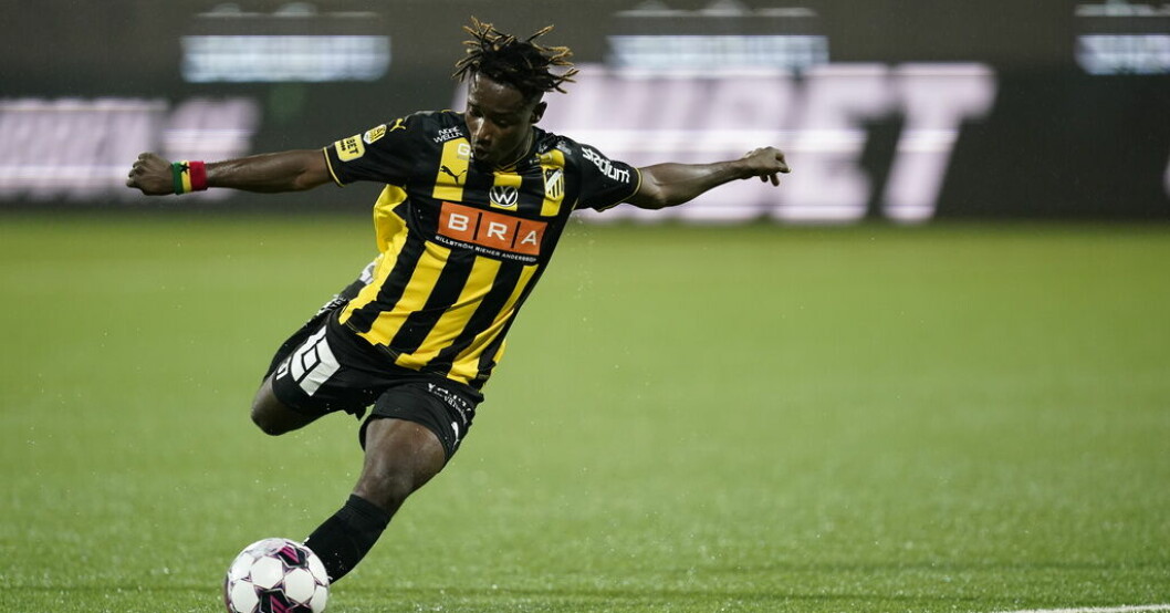 Ibrahim Sadiq gjorde hattrick när Häcken krossade Trollhättan i svenska cupen. Arkivbild. Hattrick och kross när Häcken vann i cupen