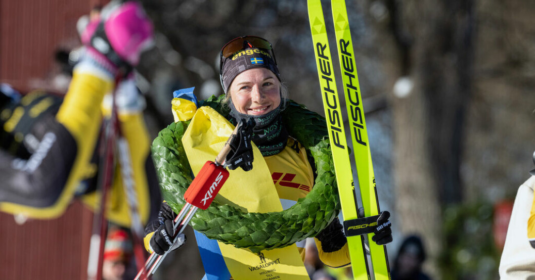 Ida Dahl vann Tjejvasan efter en tuff spurt. Ida Dahl vann Tjejvasan efter målfoto