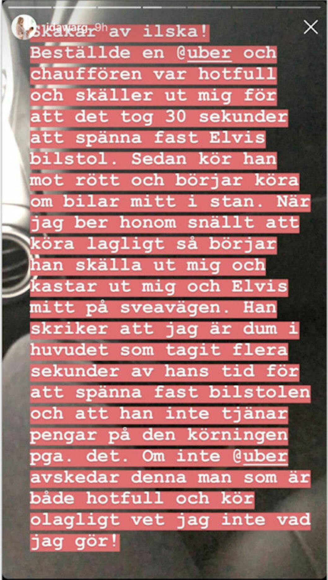 Ida Warg Uber storie