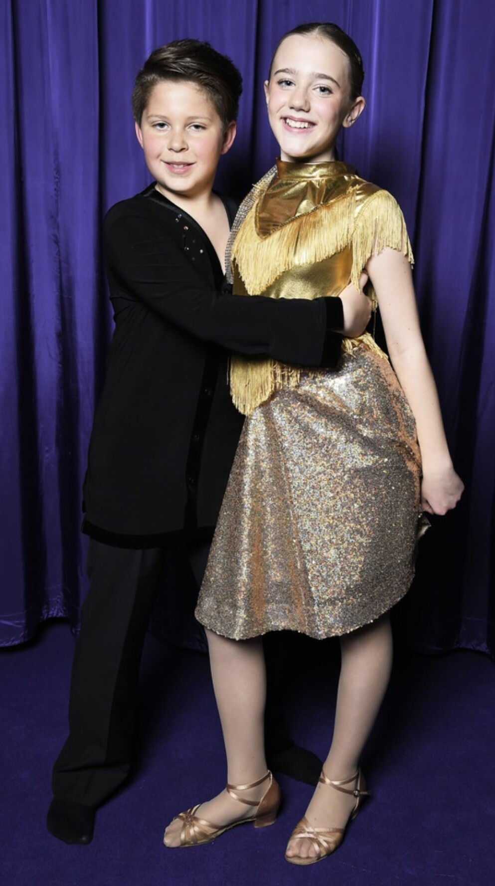 Josef Hatem Lindkvist och Ida Hedlund Stenmarck. Ida Hedlund Stenmarck och Josef Hatem Lindkvist Let's Dance Junior 2017