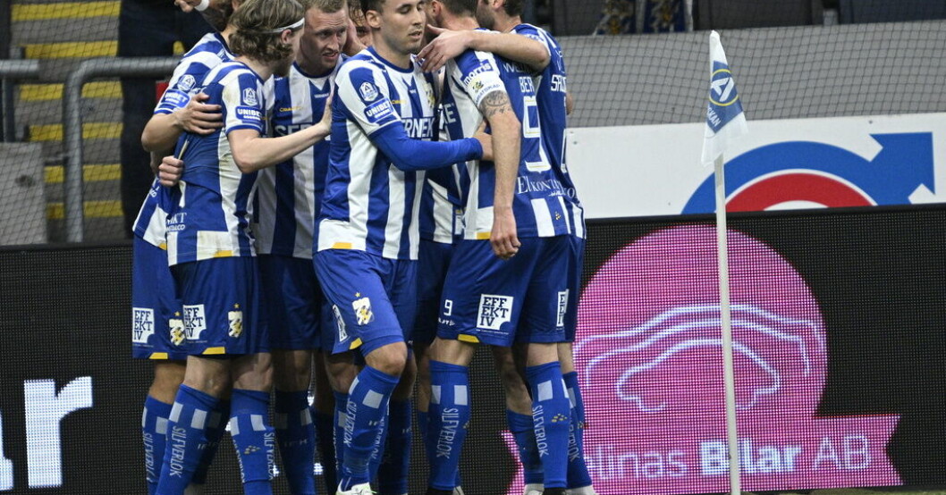 IFK Göteborg firar Sebastian Ohlssons 2–2-mål. Ingen vinnare i det allsvenska ångestmötet