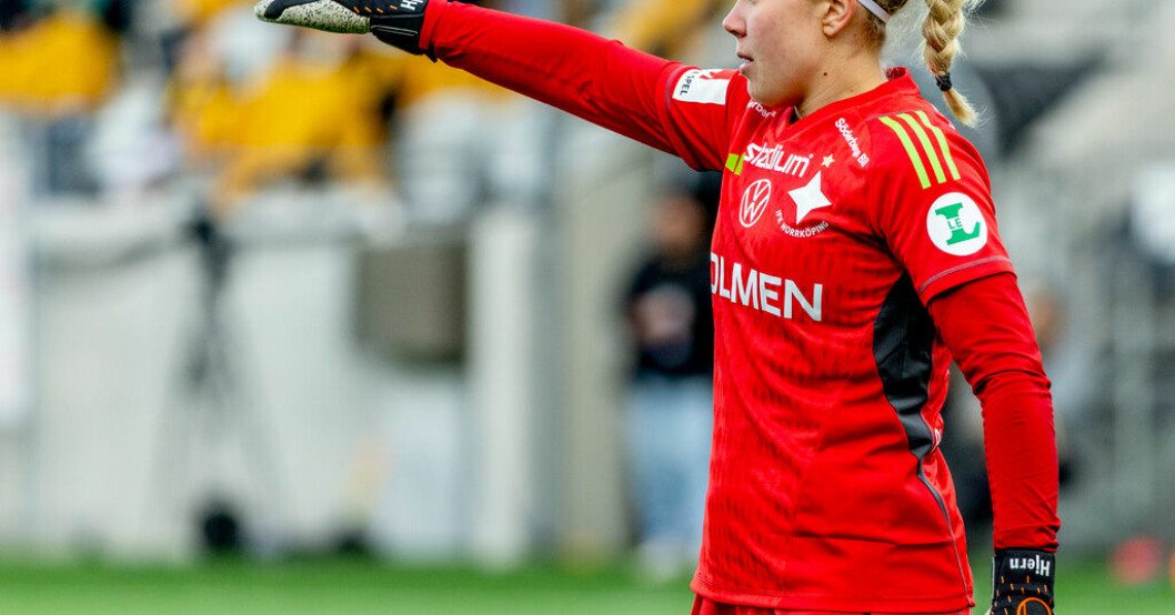 IFK Norrköpings målvakt Sofia Hjern hoppas att hon snart kan ha fotbollen som sitt yrke. "Vi måste få fram fler svenska spelare"